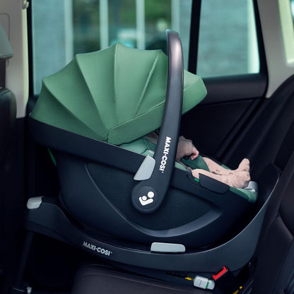 Maxi-Cosi Pebble 360 i-Size Babyschale Drehbar, Neugeborenen Autositz 360 Grad, 0–15 Monate (40–83 cm), Drehung mit einer, ClimaFlow, Easy-In-Gurt, G-CELL Seitenaufprallschutz, Select Grey - Meloni2