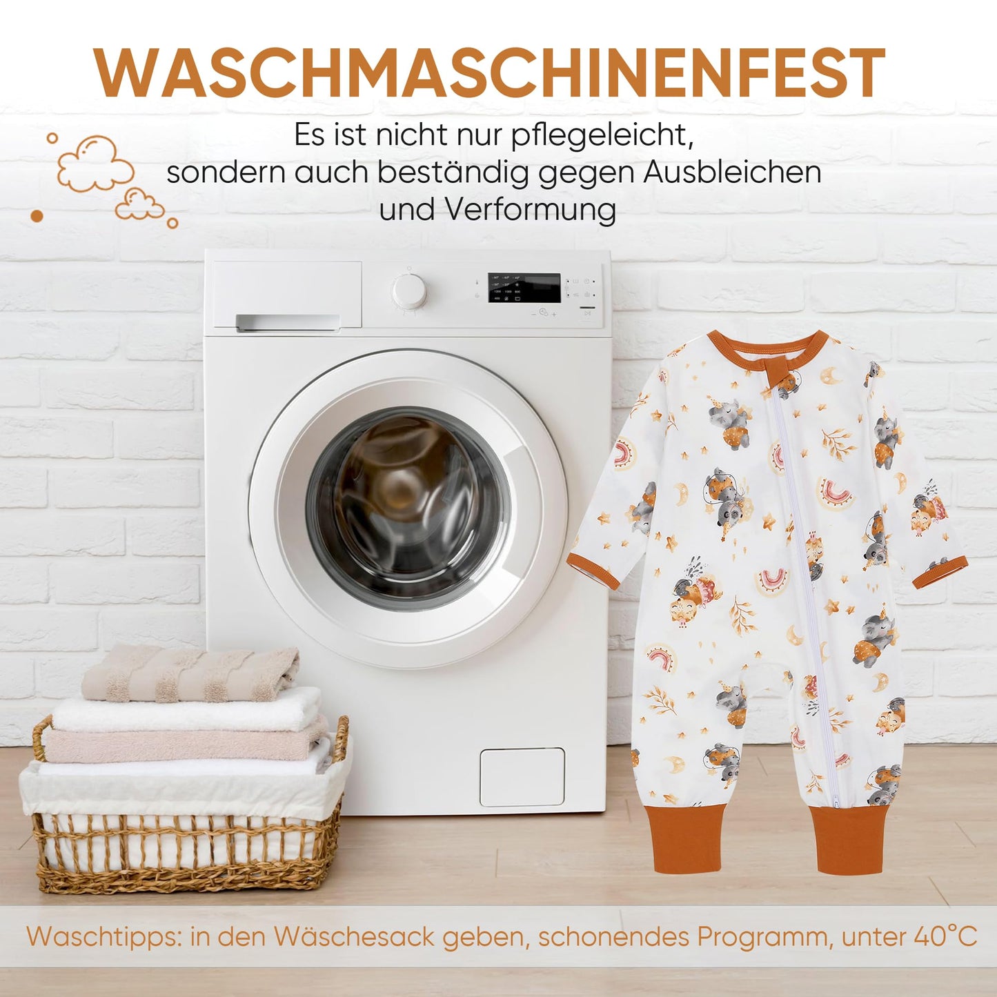 amo nenes 3er Pack Baby Strampler Neugeborene 0.5 Tog mit Füßen und Ärmel 100% Baumwolle Atmungsaktiv Baby Jungen Mädchen Overall, Baby Kleidung Langärmelige, 0-24 Monate