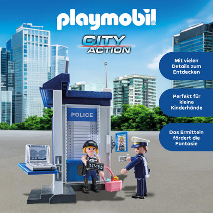 PLAYMOBIL City Action 6872 Polizei-Kommandozentrale mit Gefängnis, für Kinder von 4-10 Jahren