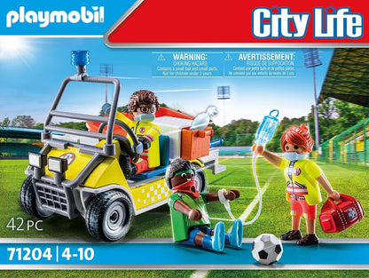 PLAYMOBIL City Life 71204 Rescue Caddy, Toy for Children from 4 Years