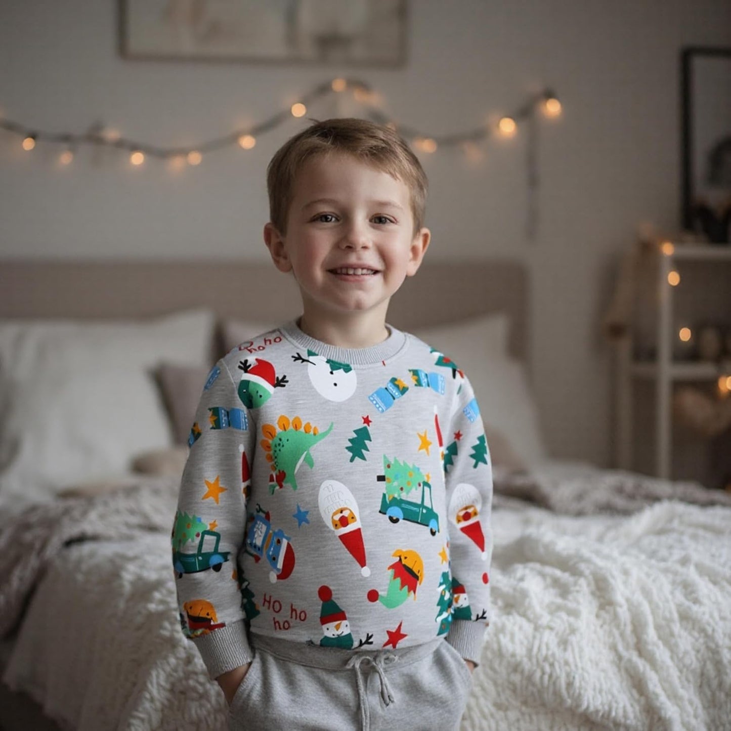 Jungen Pullover Sweatshirt Kinder Casual Langarm Tops Tier Flugzeug Winter Warm Streifen Oberteile Alter 2-7 Jahre