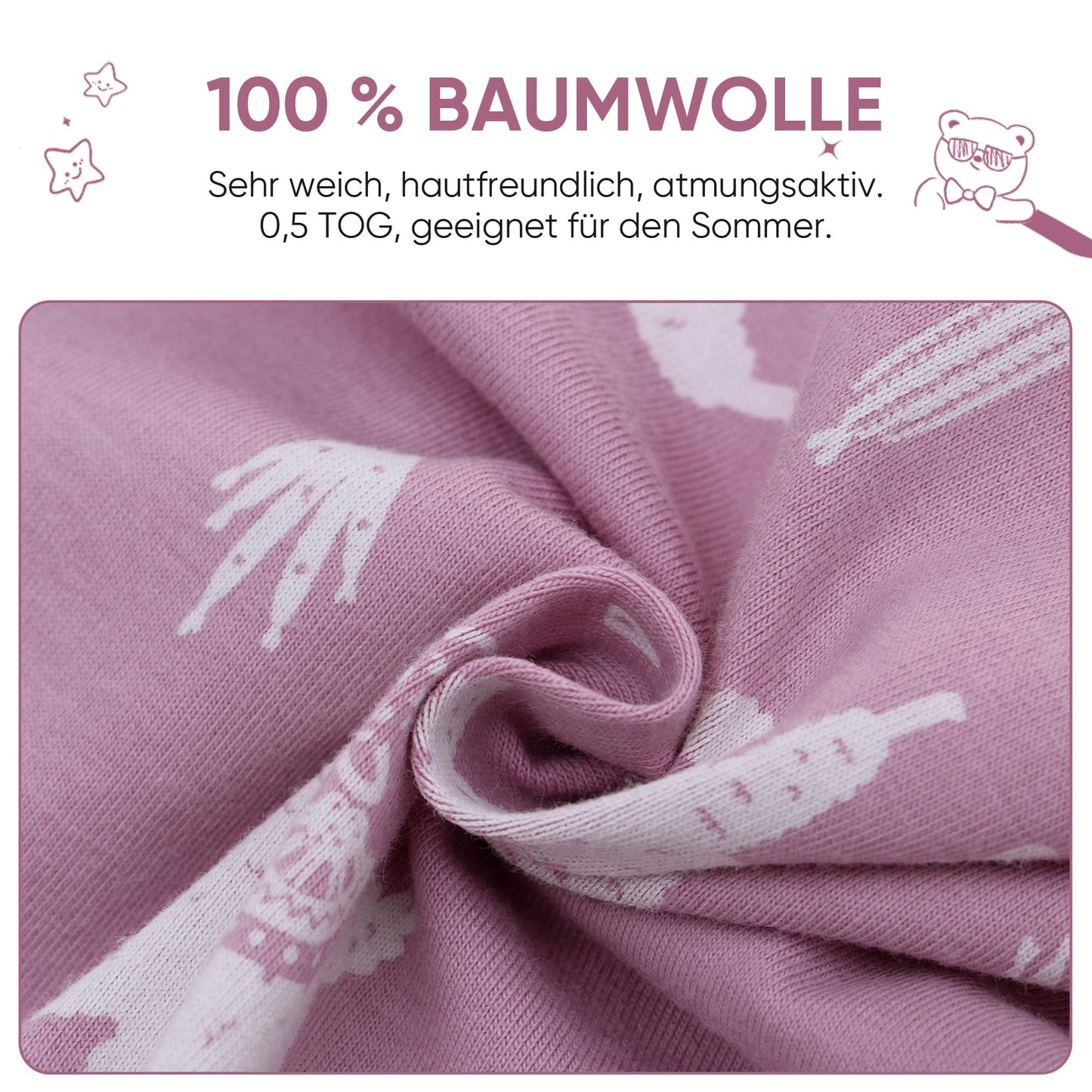 amo nenes 3er Pack Baby Strampler Neugeborene 0.5 Tog mit Füßen und Ärmel 100% Baumwolle Atmungsaktiv Baby Jungen Mädchen Overall, Baby Kleidung Langärmelige, 0-24 Monate