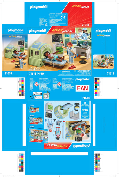 PLAYMOBIL | Action Heroes | Kinderarzt mit Teddybär | nachhaltiges Spielzeug für Kinder ab 4 Jahren | 71619