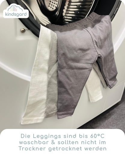 Kindsgard Bensker Leggings Pack of 3 - Baby Leggings - Easy to Put on and Take Off - Certified according to Oeko-Tex Standard