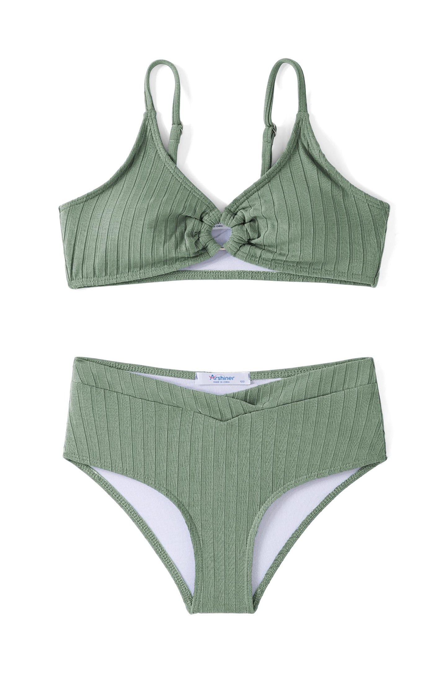 Arshiner Mädchen Bikini-Set Sommer Kinder Badeanzuge Zweiteiliger Mode Tankini Hautfreundlich Atmungsaktiv Bikinis für Mädchen 5-14 Jahre