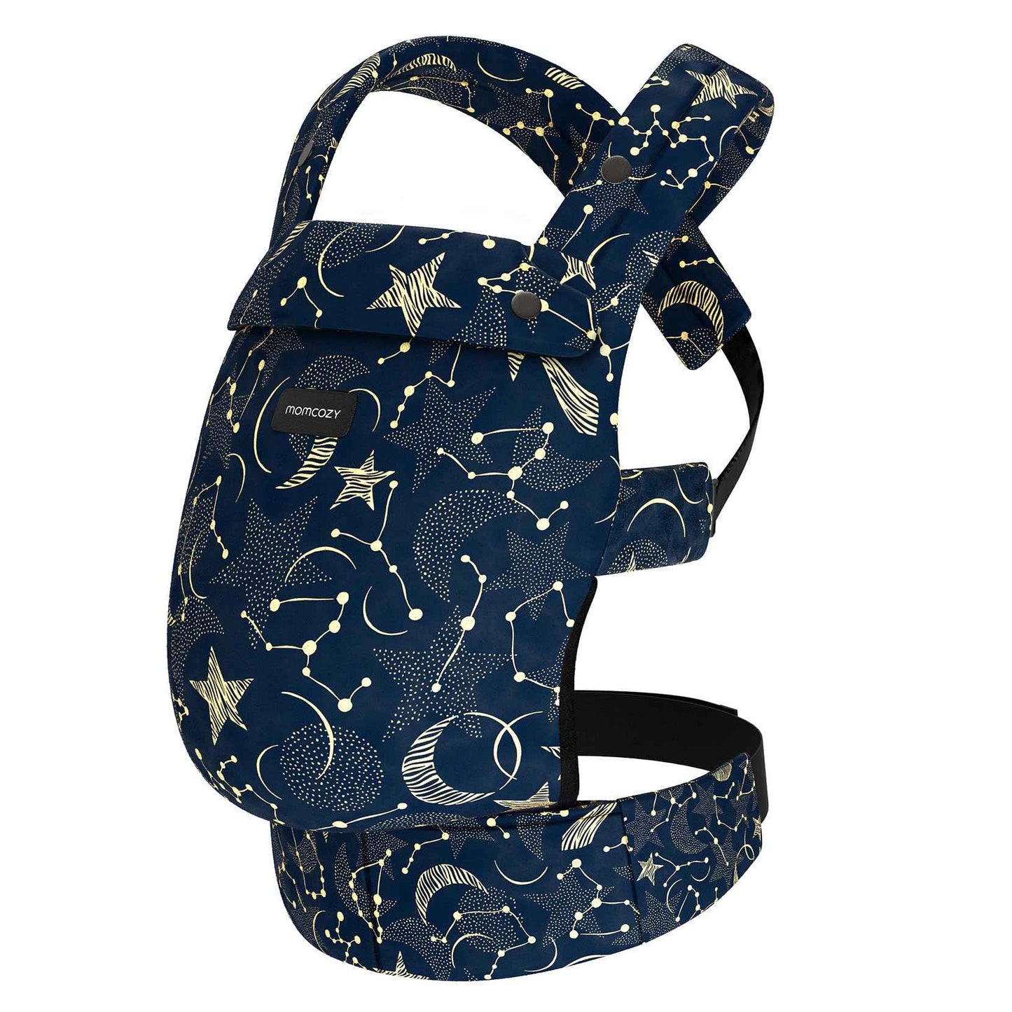 Momcozy Babytrage aus 100% Baumwolle – Baby Carrier für Kleinkind (3-24 Monate, 3,2-20 kg) · Ergonomische M-Position · X-Rücken · Taillengurt 64-127cm, Khaki