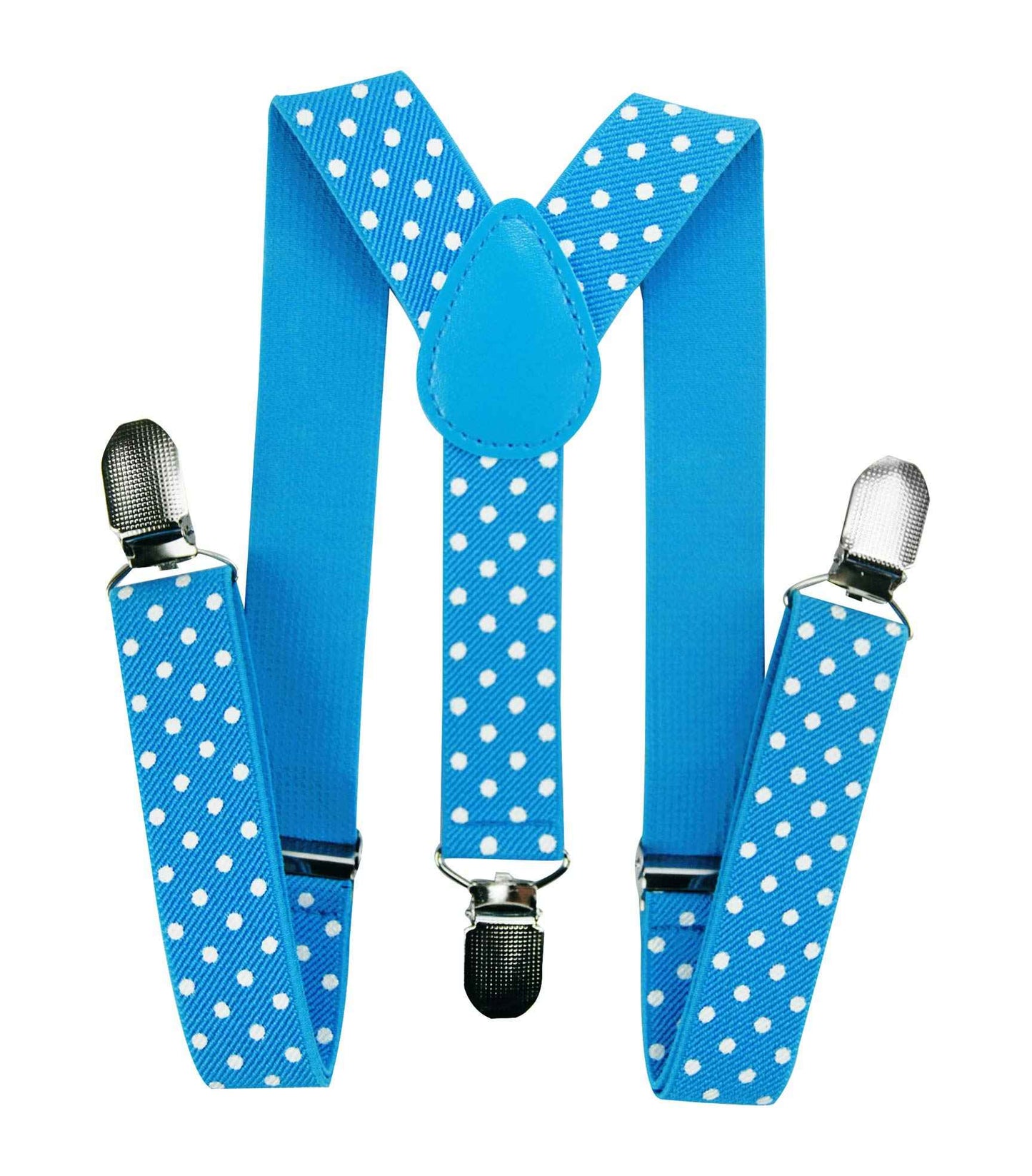 axy HTK25-1 Children's Boys Braces Y Shape Wide 2.5 cm with 3 Strong Clips Can be Combined with Bow Tie Plain Colours