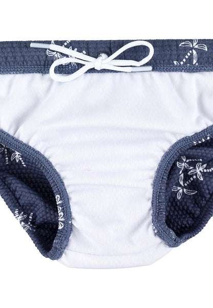 Sterntaler Badehose Palmen Jungen aus Bademodenstoff mit Palmendruck - Badehose Baby mit Windeleinsatz bis Größe 86/92 und UV Schutz 50+ für Sonnentage am Strand