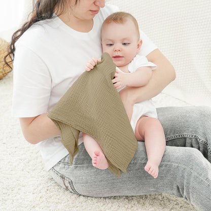 Bearmoss Moltontücher Baby 100% Baumwolle Weiche Spucktücher Baby,Atmungsaktiv und Extrem Saugfähig Musselin Tuch für Saugstark Mulltücher 6er 60x60 cm (Dinosaurier)