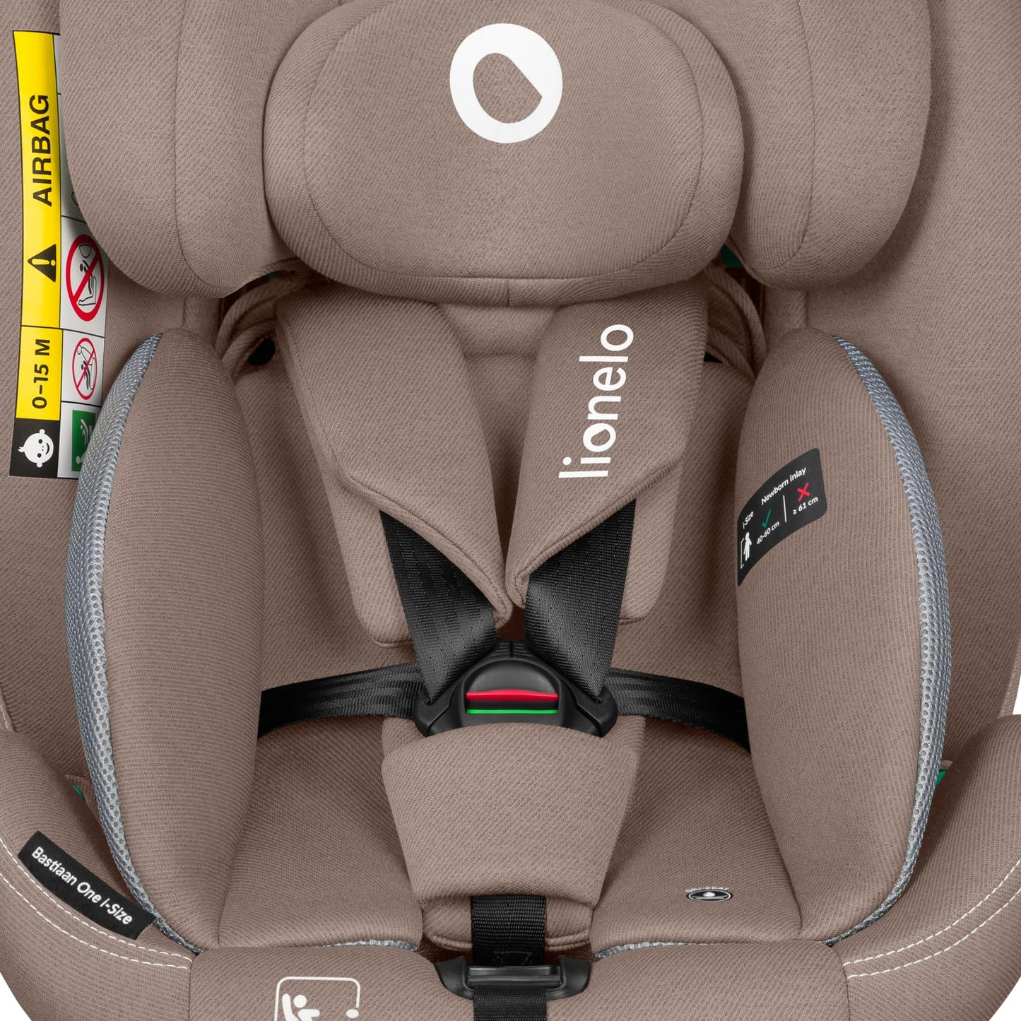LIONELO Bastiaan i-Size One 360o drehbarer Autositz für Kinder von 40-150 cm, Montage in Fahrtrichtung und entgegen der Fahrtrichtung möglich, ISOFIX Pas TopTether Einstellbare Rückenlehne - Meloni2
