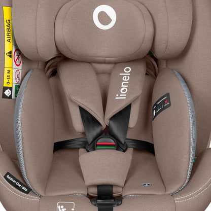 LIONELO Bastiaan i-Size One 360o drehbarer Autositz für Kinder von 40-150 cm, Montage in Fahrtrichtung und entgegen der Fahrtrichtung möglich, ISOFIX Pas TopTether Einstellbare Rückenlehne - Meloni2