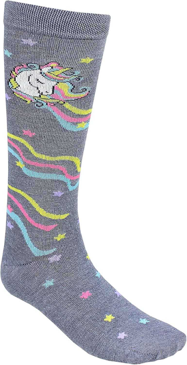 TupTam Girls' Knee-Length Socks, Patterned, Pack of 3