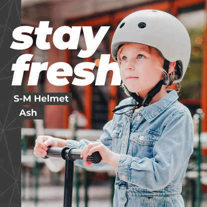 Scoot and Ride Baby Helmet with Adjustable Straps - Matte Finish - Small and Medium - Includes LED Safety Light and Soft Fleece Padding for Extra Protection