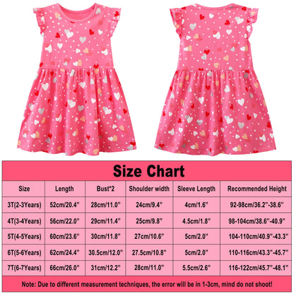 JinBei Mädchen Kleid Baumwolle Rundhals Rüschen Ärmellos Lässige Einhorn Cartoon-Applikationen Blau/Weiße Gestreift Kleidung Kinder Sommer Party Festliches Prinzessin A-Linie Kleider Gr. 98-128