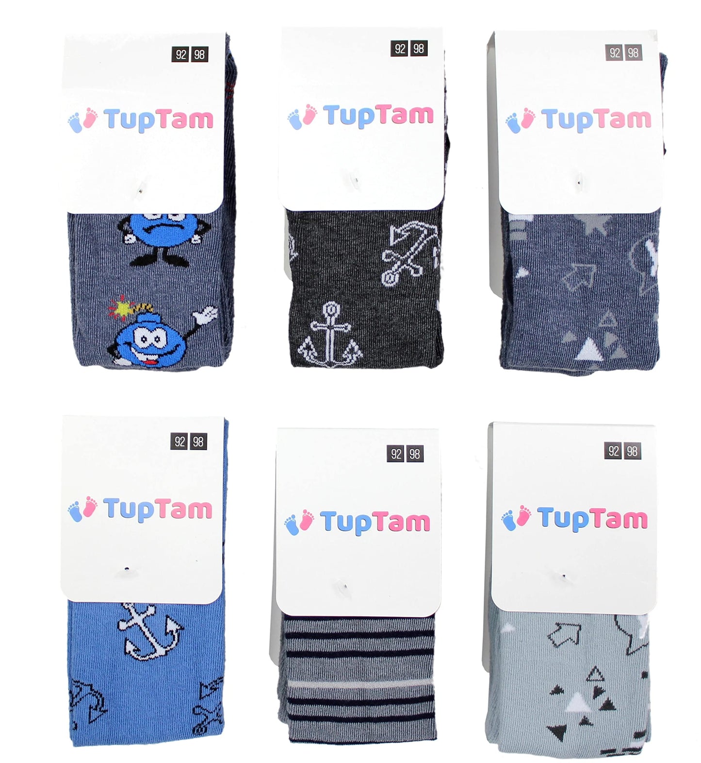 TupTam Baby Boys' Knitted Tights Pack of 6