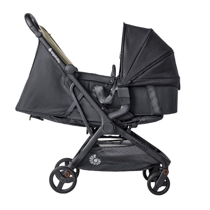 Ergobaby Metro3 Kinderwagen Buggy mit Liegefunktion, Baby-Buggy ab Geburt bis 22kg (0-4 Jahre), Zusammenklappbar und Autositz Kompatibel, höhenverstellbarer Griff, ergonomischer Sitz, Graphite Grey