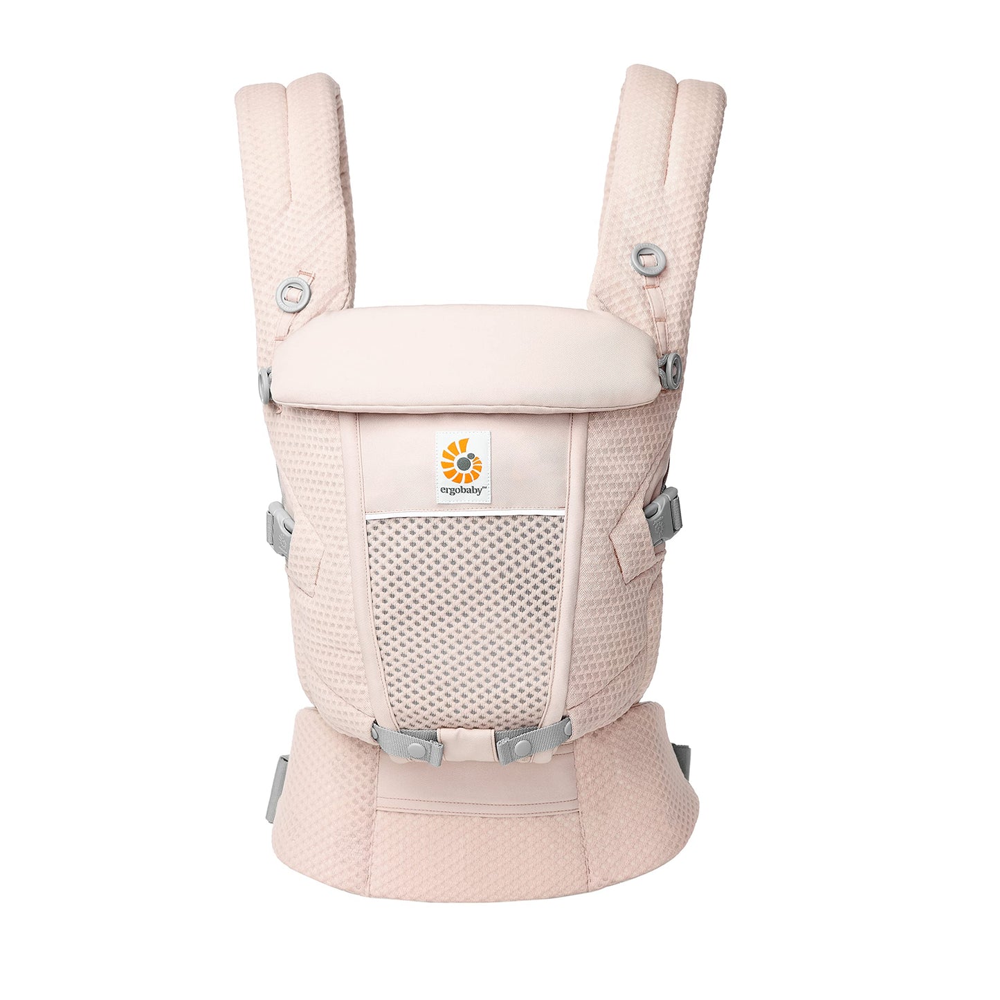 Ergobaby Adapt Babytrage für Neugeborene ab Geburt, 3-Positionen SoftFlex Mesh Ergonomische Babybauchtrage Rückentrage Baby-Tragetasche, Natural Beige, 1 Einheit