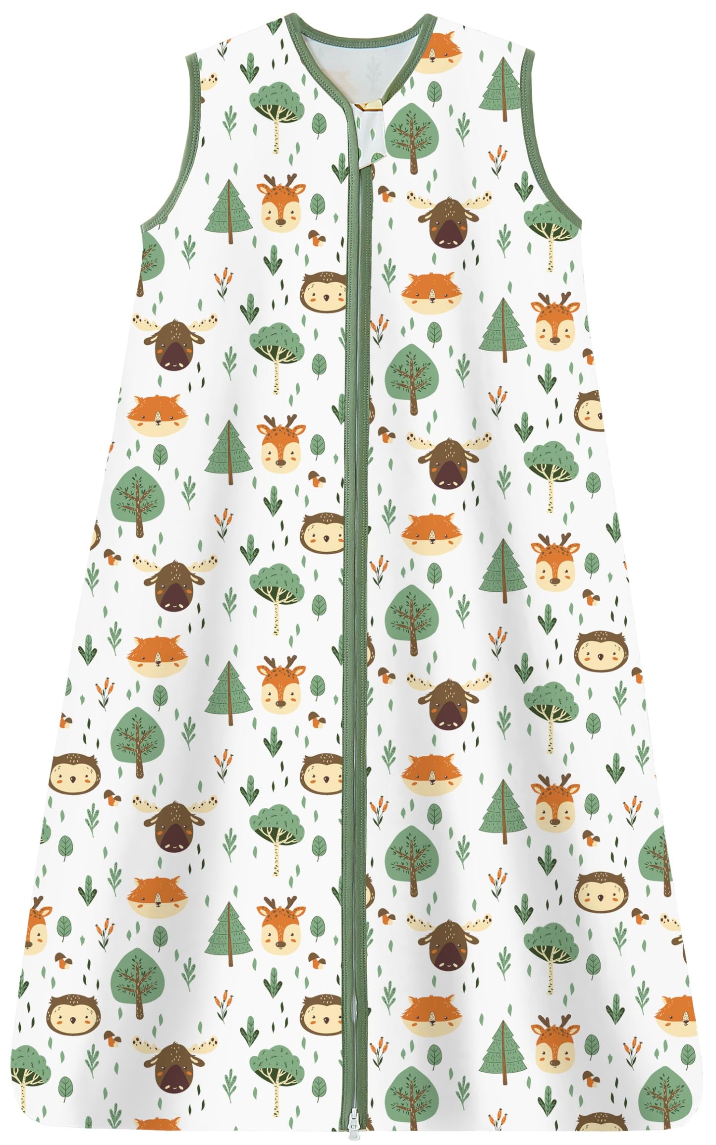 Chilsuessy Summer Baby Sleeping Bag, Small Children’s Sleeveless Pyjamas for Summer and Spring, 100 % Cotton