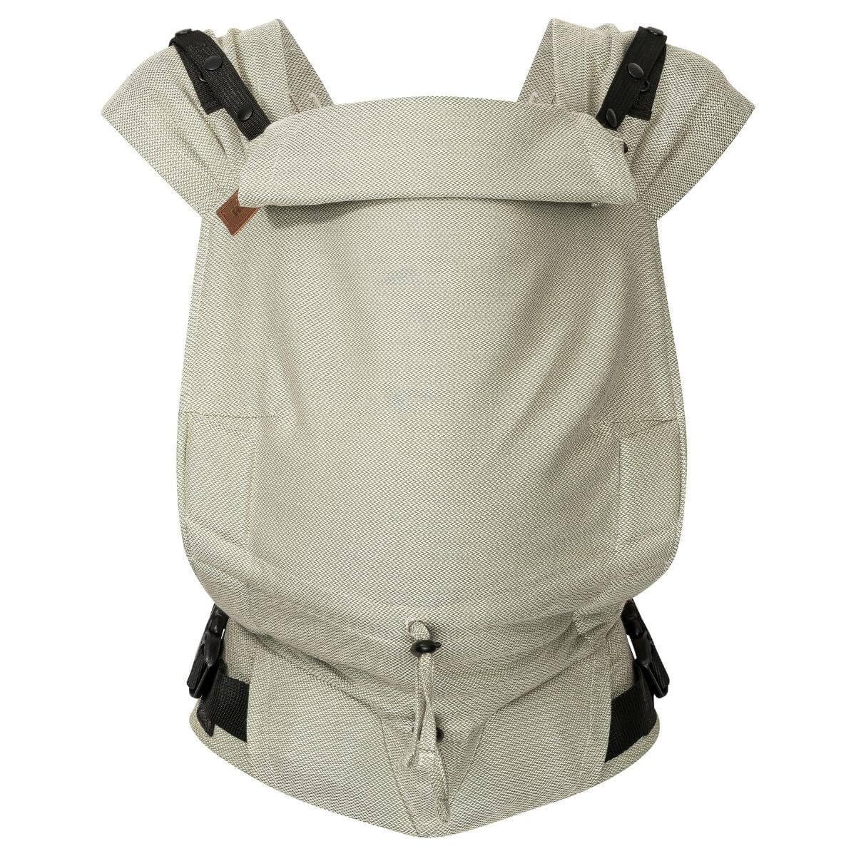 Hoppediz Babytrage Primeo, für Neugeborene ab Geburt, Bauchtrage, Rückentrage, 100% Bio-Baumwolle, Djerba