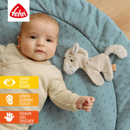 Fehn Knister-Seestern – Activity-Rascheltier zum Greifen & Lauschen | Fördert Sinne und Motorik – zum Geräusche erzeugen und Spielen – für Babys und Kleinkinder ab Geburt