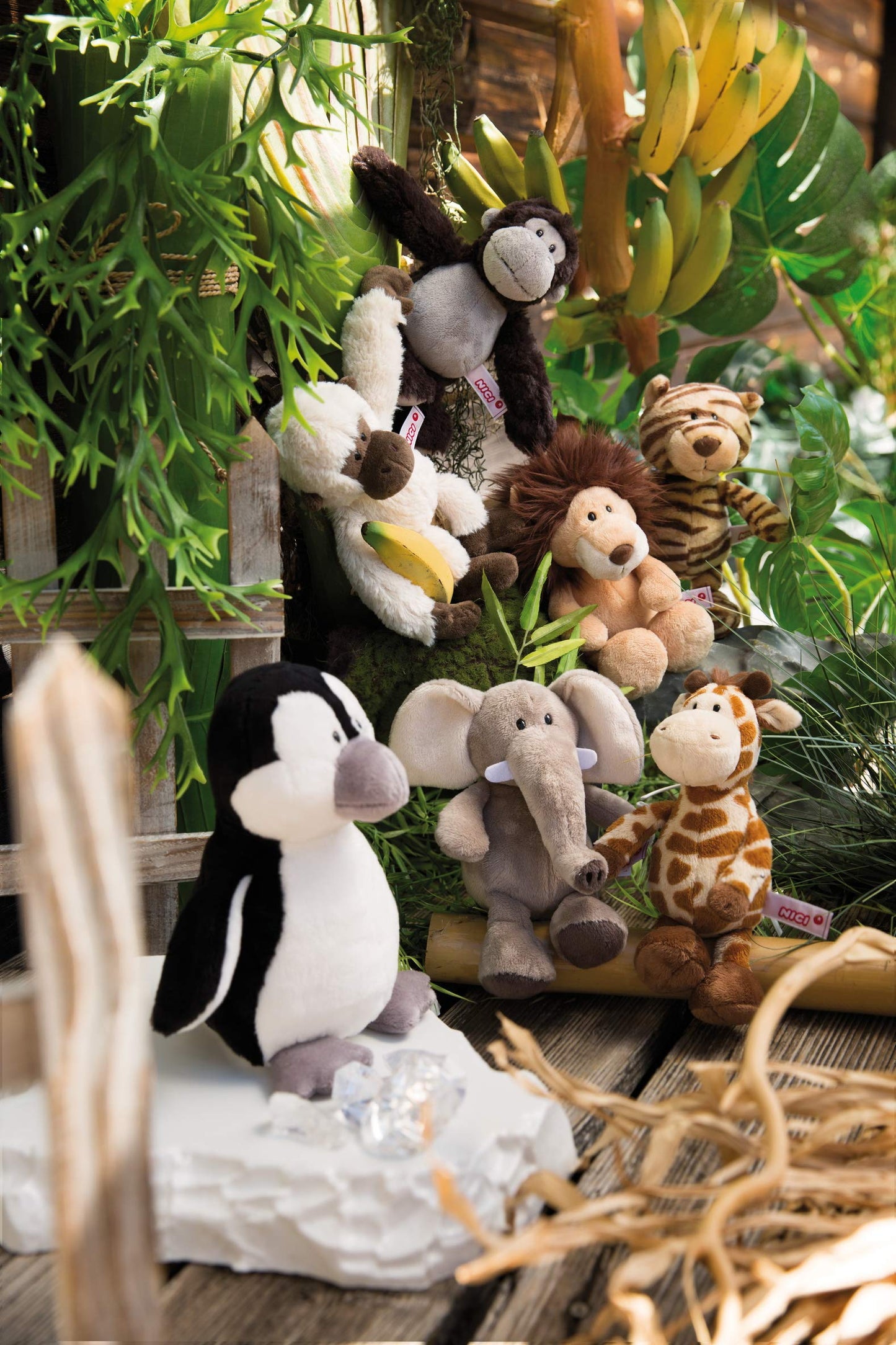 NICI Kuscheltier Giraffe 20cm Zoo Friends