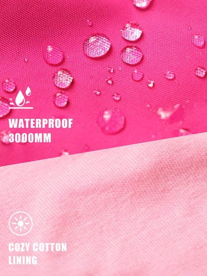 YOUNGSOUL Kinder Wind und Wasserdicht Regenjacke mit Farbblock
