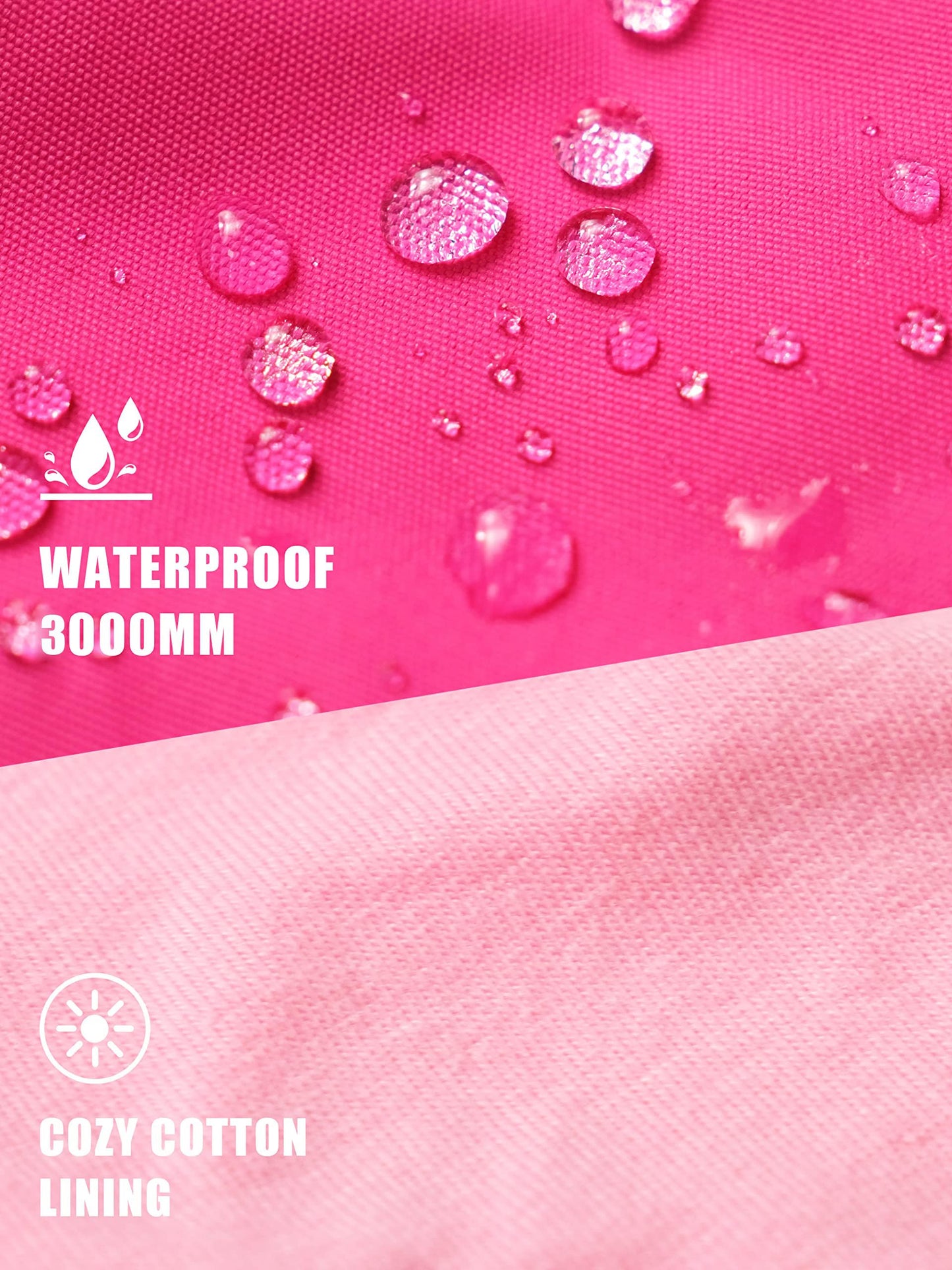 YOUNGSOUL Kinder Wind und Wasserdicht Regenjacke mit Farbblock