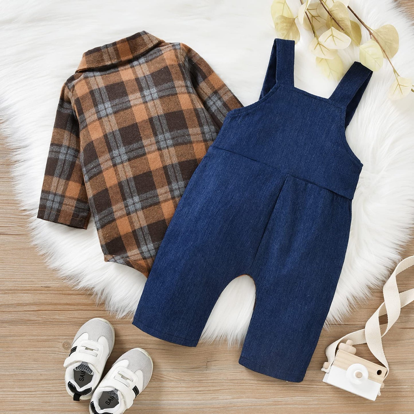Baby Jungen Kleidung Strampler Latzhose Set Kleidung Sets für Jungen Baby Set Neugeborenes Geschenk