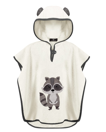 LAYNENBURG Premium Badeponcho Kinder mit Kapuze - 100% Baumwolle - OEKO TEX - Baby Jungen Mädchen Handtuch Poncho Frottee