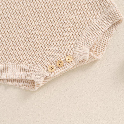 Geagodelia Knitted Christmas Romper Baby Girl Boy Christmas Jumper My First Christmas Newborn Baby Jumper Romper Bodysuit Christmas Jumper