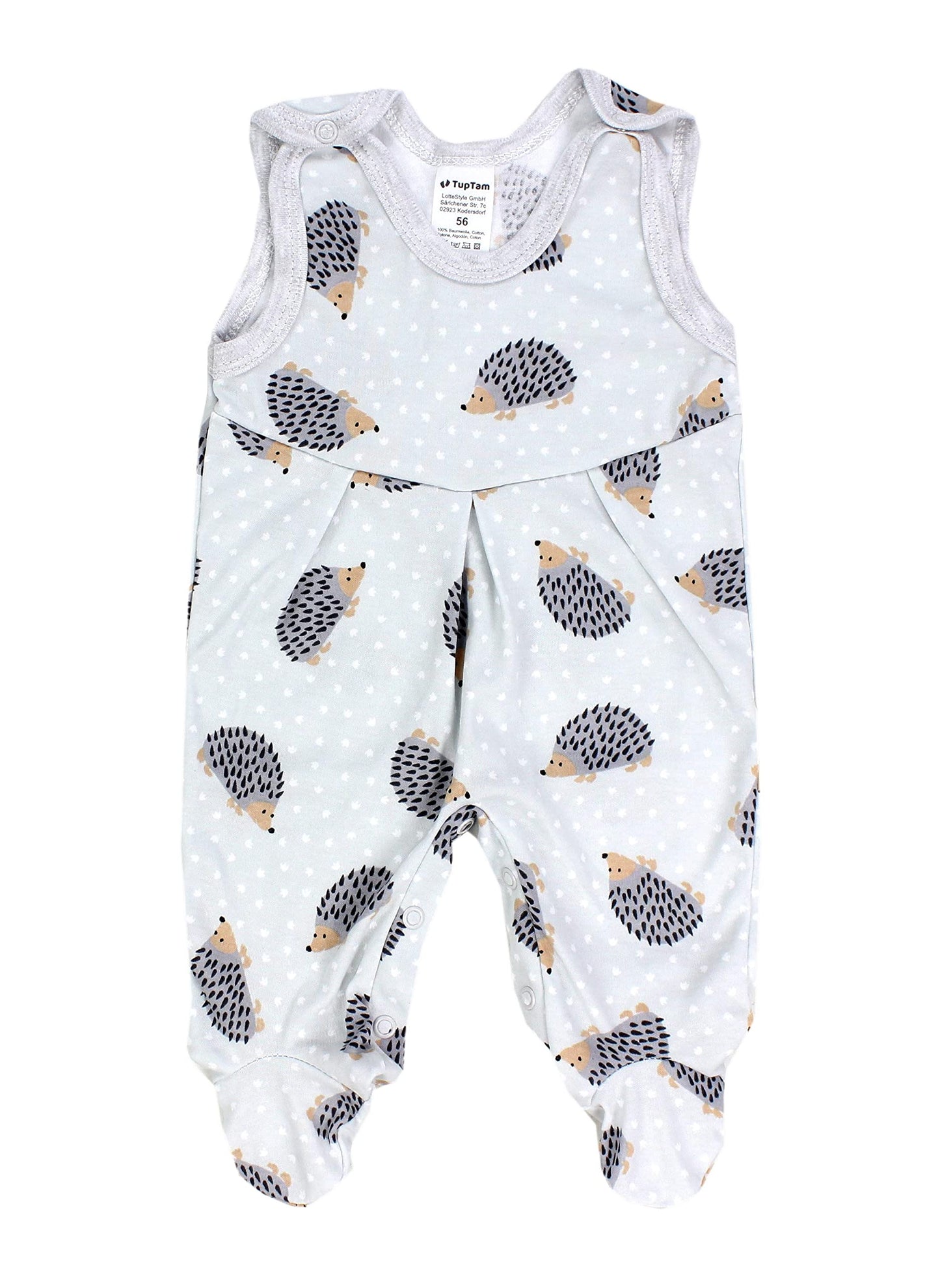 TupTam Baby Mädchen Strampler mit Fuß 3er Pack