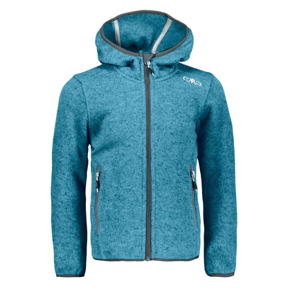 CMP Kids' Knit Tech Jacket with Fixed Hood Kid G Jacket Fix Hood 