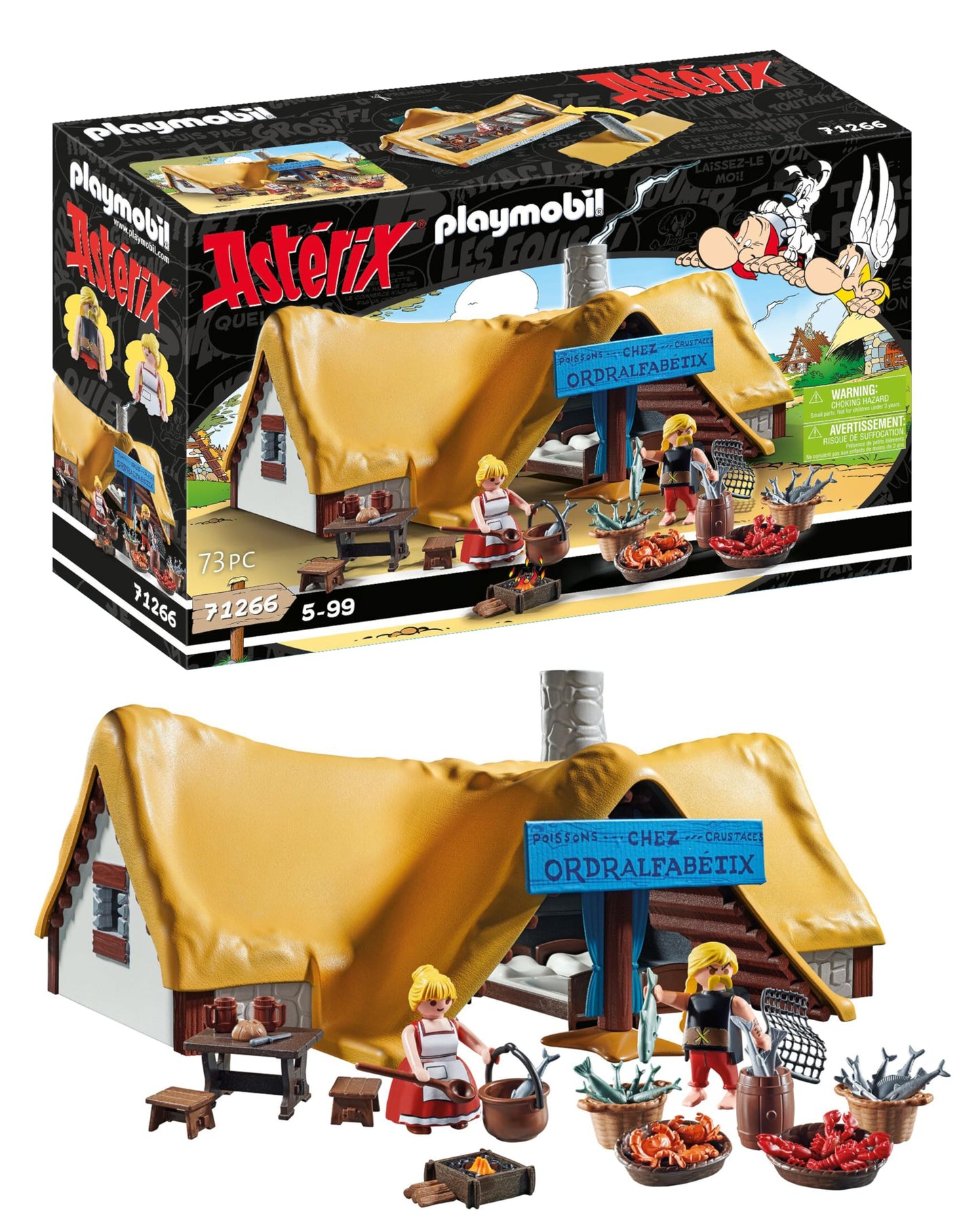 PLAYMOBIL Asterix 71542 Roman Camp, Exciting Conquest of the Camp by the Gauls, Includes Magic Potion for More Body Strength, Detailed Toy for Children from 5 Years