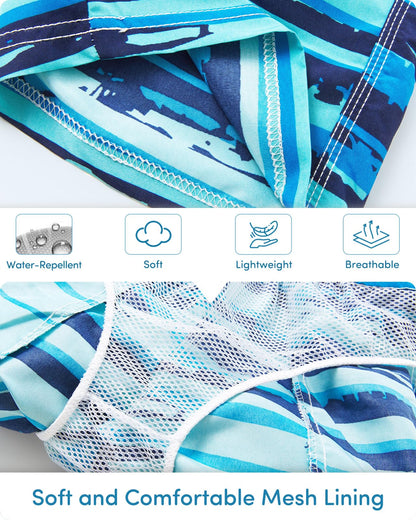 Adorel Boys' Swimming Trunks with Inner Briefs