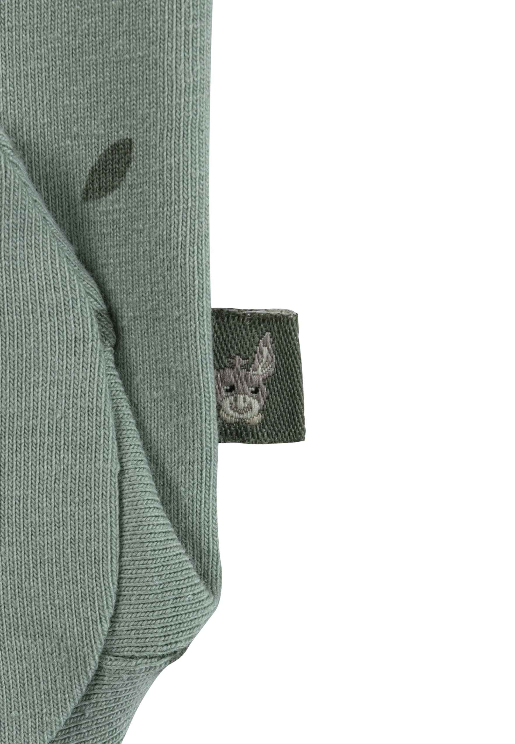 Sterntaler Strampler Set Blätter - Baby Strampler aus Jersey mit Esel Emmi Applikation - mit Langarmbody - Drucknöpfe im Schritt - bequemer Unisex Zweiteiler ab Geburt
