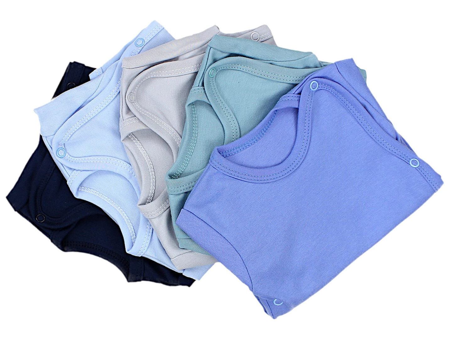 TupTam Baby Body Kurzarm Jungen – Wickelbody Kurzarm aus Baumwolle im 5er Set – OEKO-TEX Zertifiziert