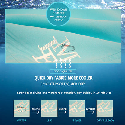 MEILONGER Badehose Jungen Badeshorts Schnelltrocknend Boardshorts mit Netzfutter Taschen und Verstellbarem Tunnelzug