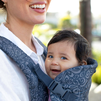 Infantino Flip Advanced 4-in-1 Babytrage, Ergonomisch, Umwandelbar, mit Blickrichtung Nach Innen und Außen, Vorne und Hinten Tragbar für Neugeborene bis Kleinkinder von 3,6-14,5 kg, Grau