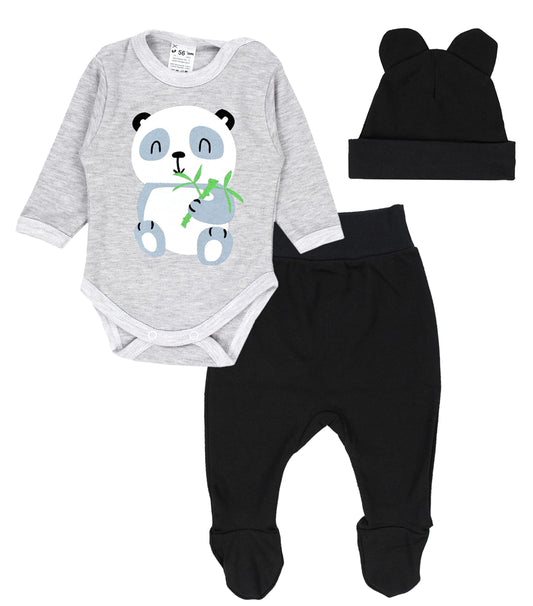 TupTam Baby Clothes Set Body Romper Hat Teddy Bear