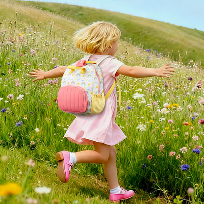 Kinderrucksack Mädchen 30cm Rucksack Kleinkind Kinderrucksack für 2-4 Jahre Kinder kindergartenrucksack Mini Tagesrucksack Reisetasche - Rosa Erdbeere