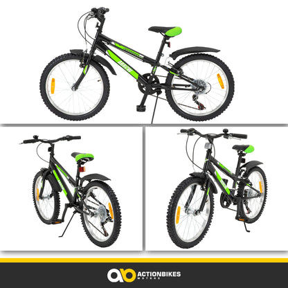Actionbikes Kinderfahrrad Arrow | 20 Zoll 24 Zoll - V-Brake Bremsen - Fahrrad für Kinder von 6-12 Jahren - Schutzblech v. / h - Kinder Fahrrad für Mädchen & Jungen - Fahrräder - Bicycle - Kinderrad - Meloni2