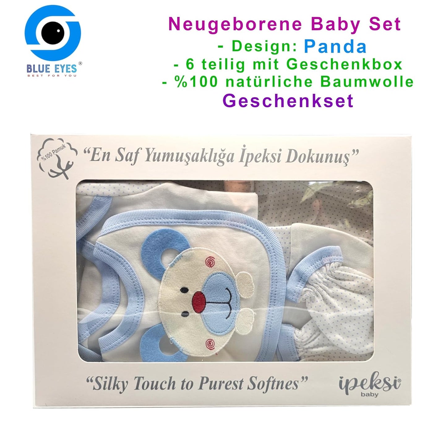 Neugeborenen Baby Geschenk Set 100% natürliche Baumwolle Erstausstattung Erstlingsausstattung Ausstattung Unisex Kleidung Geschenkset Babyausstattung für Babys 0-4 Monate (Koala)