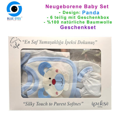 Neugeborenen Baby Geschenk Set 100% natürliche Baumwolle Erstausstattung Erstlingsausstattung Ausstattung Unisex Kleidung Geschenkset Babyausstattung für Babys 0-4 Monate (Koala)