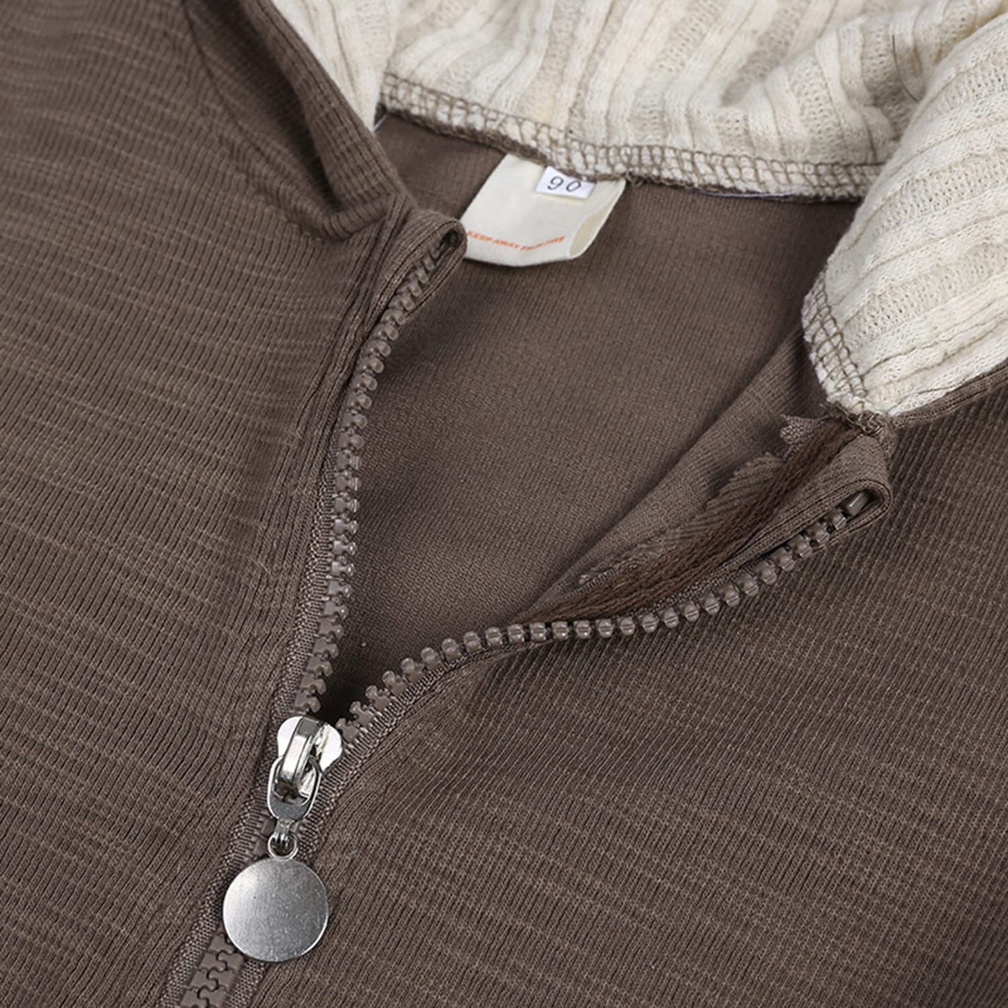 Kleinkind Baby Jungen Mädchen Baumwolle Strampler Langarm Mit Kapuze Reißverschluss Overall Body Baby Herbst Kleidung Pyjamas Outfit