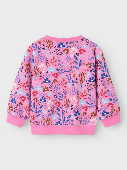 NAME IT Girls' Nmfnirana LS Loose Sweat Pb Sweatshirt