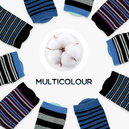 TUUHAW 10 Paar Kinder Socken für Mädchen und Jungen Socken Mit Motiv Schulkind Baumwolle Socken Bunt Gr. 23-38
