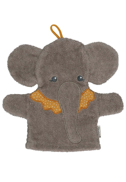 Sterntaler Spiel-Waschhandschuh Bär Ben, Größe: 22 x 24 cm, Mittelgrün