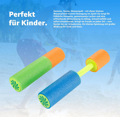 3er Wasserpistolen Set - ca. 15 cm mit großer Reichweite Wasserspritzpistole Spritzpistole klein mini für Kinder