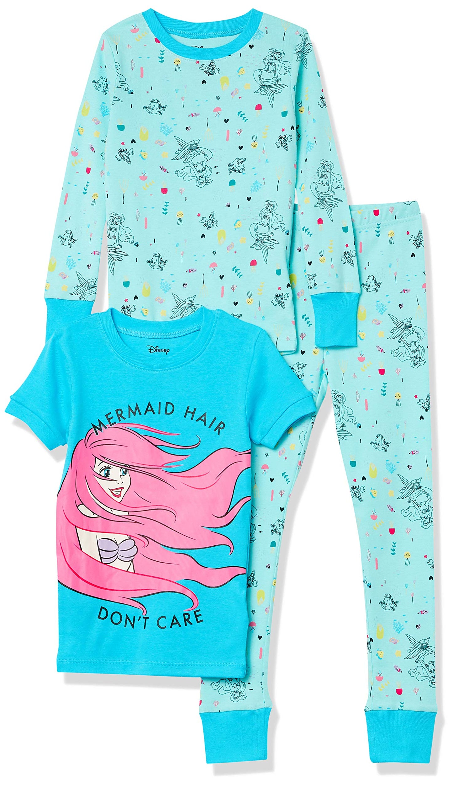 Essentials Disney | Marvel | Star Wars Baby und Mädchen Pyjama-Set, 4-Teilig (Zuvor Spotted Zebra)
