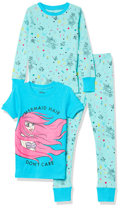 Essentials Disney | Marvel | Star Wars Baby und Mädchen Pyjama-Set, 4-Teilig (Zuvor Spotted Zebra)